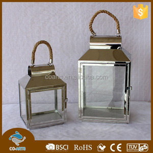 Linterna de vela de metal de acero inoxidable para jardín - Product Image 4