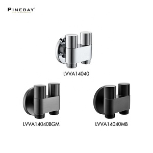 PINEBAY высококачественный 1/2 латунный поворотный угловой клапан для холодной воды хромированный аксессуар для ванной комнаты высокого давления OEM настраиваемый - Product Image 4