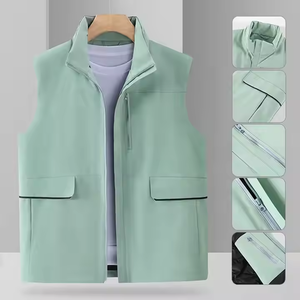 <span class=keywords><strong>Gilet</strong></span> d'hiver personnalisé pour homme, chaud et épais, avec doublure <span class=keywords><strong>polaire</strong></span>, imprimé, coupe-vent, sans manches, pour le travail en extérieur, en duvet et coton - Product Image 4
