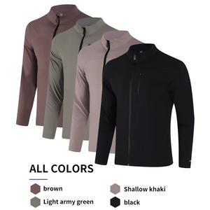 Bộ đồ thể thao nam chất liệu nỉ, khóa kéo toàn thân, kiểu dáng năng động, thích hợp cho chạy bộ, tập luyện thể dục, gym - Yj24006 - Product Image 3