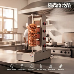 Équipement de cuisine commercial automatique à gaz vertical 4 brûleurs Doner <span class=keywords><strong>Kebab</strong></span> Maker Shawarma Snack <span class=keywords><strong>Machine</strong></span> <span class=keywords><strong>Prix</strong></span> d'usine - Product Image 5