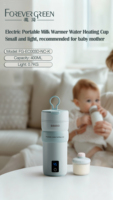 Robot culinaire électrique pour bébé 400ML, mini bouilloire électrique portable avec protection contre la surchauffe et la sécheresse, couleur réglable, cuve intérieure en acier inoxydable 304
