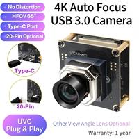 Kamera Web Mini 4K 60FPS IMX678 Autofokus USB3.0 65 °   Kamera USB UVC Plug&Play Tanpa Distorsi untuk Streaming Langsung dan Keamanan Rumah