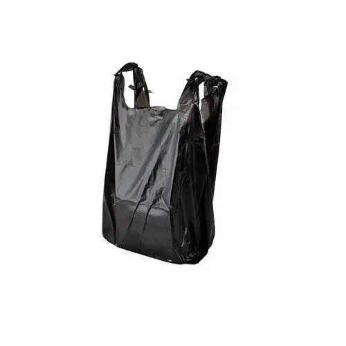 प्लास्टिक के शॉपिंग बैग टी शर्ट बैग प्रीमियम थोक स्वनिर्धारित लोगो मुद्रित एचडीपीई LDPE कस्टम बैग ले जाने शॉपिंग बाजार किराने