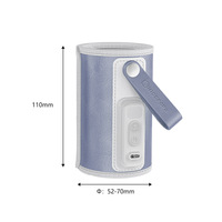 Garrafa aquecedora de garrafa, controle de ajuste de temperatura, portátil, 10w, display digital, à prova d' água, para alimentação do bebê, leite, noite