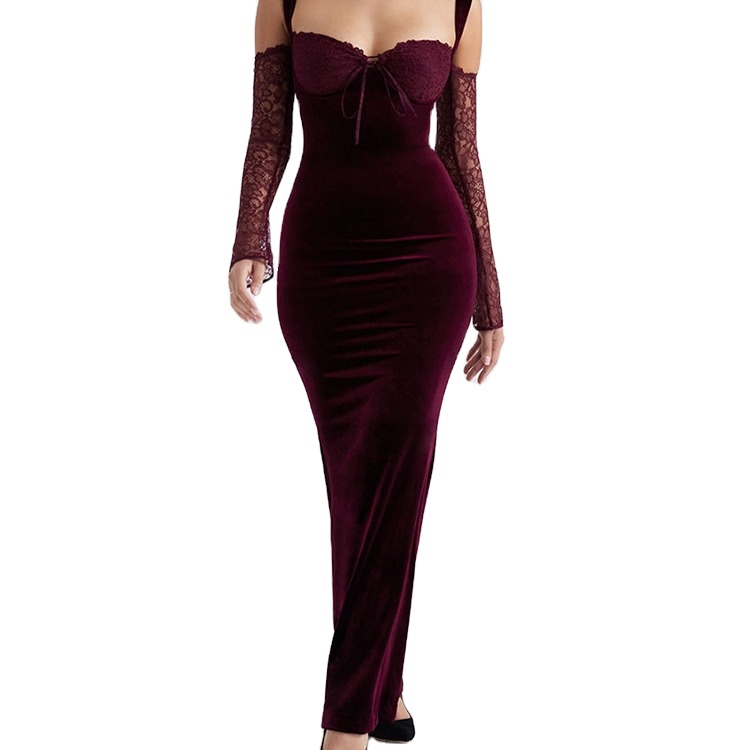Shop Our 2025 Women's Burgundy Velvet Dress Collection