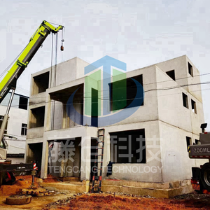 ماكينة صنع البلوك الخرساني المجوف مسبقة الصب لعام 2025، خط إنتاج الطوب للمنازل النمطية، 380 فولت مع ضمان لمدة سنة - Product Image 5