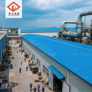 Benli Apvc <b>Plastic</b> <b>Tile</b> 1000x200mm Weather Resistant Roofing <b>Tile</b> For Factory Building - Product Image 1