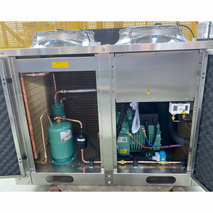 220V 60Hz 3 Fazlı Paslanmaz Çelik 30hp Soğuk Hava Deposu Kompresör Kondenser Ünitesi - Product Image 4