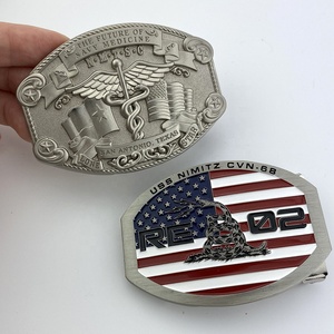 자신의 개인 실버 도금 사용자 정의 편지 로고 합금 브랜드 이름 플레이트 벨트 버클 니켈 무료 디자인 - Product Image 3