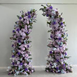 Archi di Fiori Artificiali in Seta Mista all'Ingrosso, Design Moderno Fatto a Mano per Decorazioni di Matrimoni e San Valentino - Product Image 5