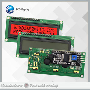Sccscreen באיכות מעולה JXD1602A-IIC fstn אדום מודול תצוגה חיובי 16x 2 cob אופי <span class=keywords><strong>lcd</strong></span> metic/<span class=keywords><strong>i2c</strong></span> - Product Image 6