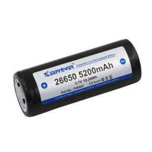 Batería <span class=keywords><strong>recargable</strong></span> de iones de litio KeepPower <span class=keywords><strong>26650</strong></span> de 3.7V y 5200mAh de alta capacidad para linterna Convoy L6 - Product Image 4