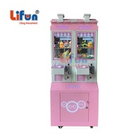 Machine de jeu d'arcade LiFun LF-TC08 Mini Claw Crane pour 2 joueurs, en métal et verre trempé, garantie 12 mois