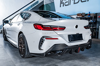 Diffuseur arrière en carbone sec premium, kit carrosserie aérodynamique pour BMW Série 8 M8 840i 4 portes