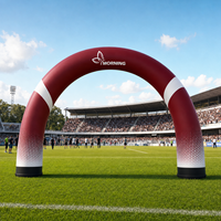 Arche publicitaire gonflable personnalisée pour événements sportifs, arche d'entrée pour course en plein air avec impression de logo