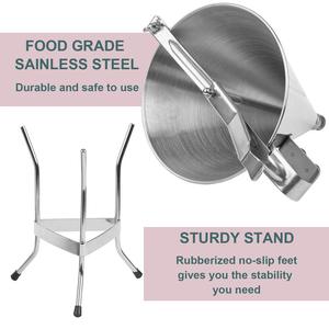 Entonnoir en acier inoxydable robuste, polyvalent, multi-usages, de haute qualité, lisse et anticorrosion pour la restauration hôtelière et les cuisines commerciales - Product Image 6