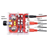 Amplificateur audio, carte finie, HiFi, 6J1, classe A, préamplificateur à tubes, amplificateur avec châssis en acrylique, à assembler
