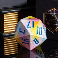 Pour Udixi Logo personnalisé 55mm RPG polyédrique D & D résine D20 20 côtés dés avec donjons et Dragons en plastique donjons Dragons dés