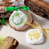 Diffuseur d'arômes solide en pierre de gypse aux fleurs sauvages des montagnes, longue durée, pour la maison, la garde-robe et comme pendentif de voiture suspendu, souvenir