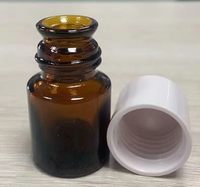 Bouteilles en verre ambré 5ml-100ml, flacons vides rechargeables pour huiles essentielles, aromathérapie, teintures à base de plantes, échantillons de médicaments