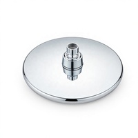 Cabezal de Ducha de Lluvia Redondo de 8 Pulgadas, Moderno y Minimalista, Superficie Cromada Pulida, Fácil Instalación para Baño de Apartamento