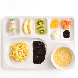 Bandeja de melamina para el hogar, bandeja de comida de plástico para uso en grupos de adultos y hospitales, 405*295 - Product Image 1