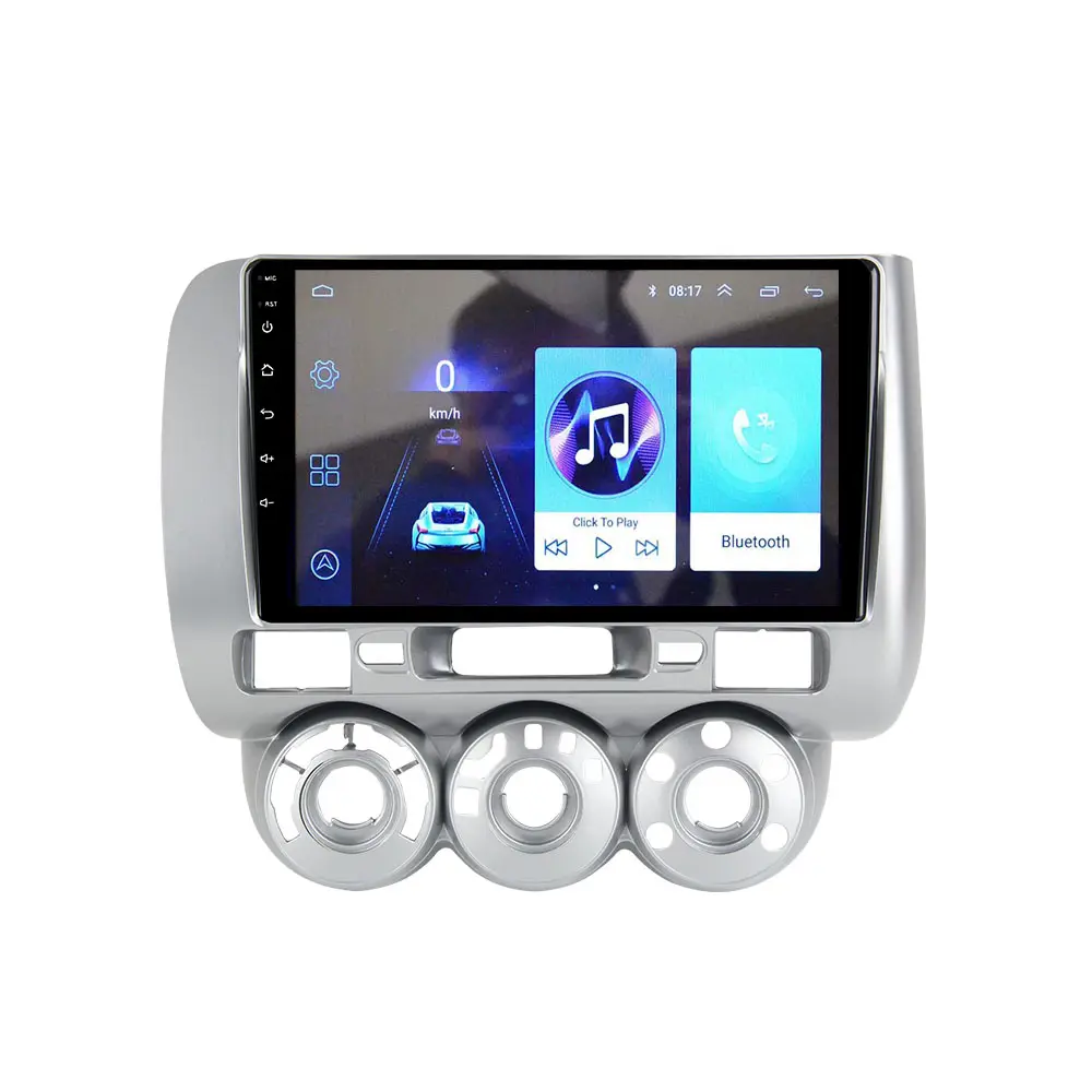 Android dokunmatik ekran araç dvd oynatıcı radyo video sesli gps multimedya navigasyon oynatıcı Honda JAZZ FIT 2004 2005 2006 2007