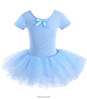 Robe de ballerine pour filles, manches longues, tutu, danse de ballet, justaucorps, jupe, performance, robe de ballet pour enfants, vêtements de danse, robe de danse