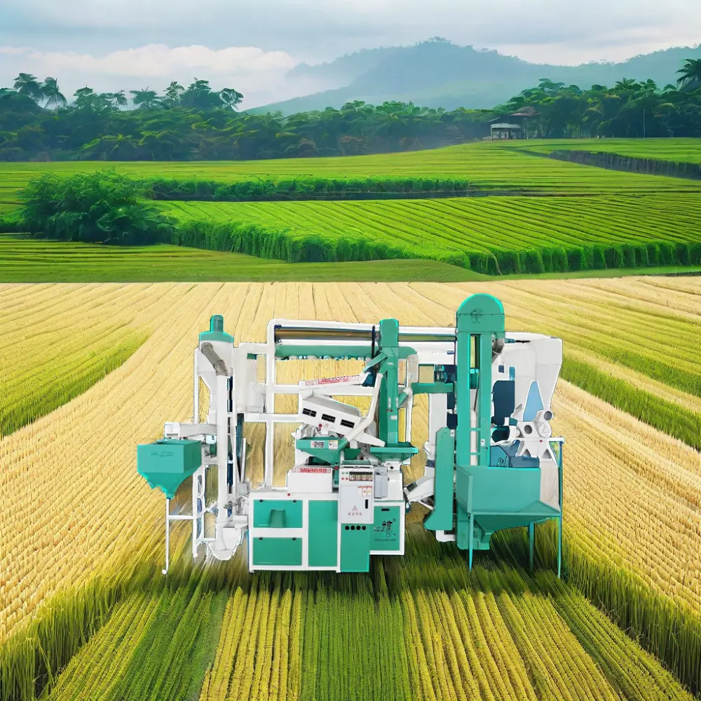 Máy xay xát gạo thương mại hoàn toàn tự động Máy xay xát gạo năng suất cao đa chức năng
