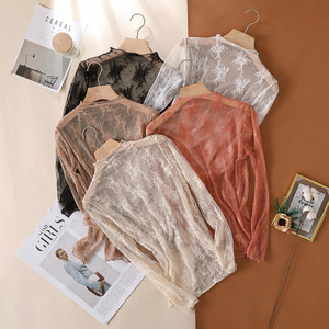 Cheap Price Wholesale Summer Long Sleeve Hot <strong>Blouse</strong> for Women Sexy Transparent <strong>Sheer</strong> Tops - Product Image 6