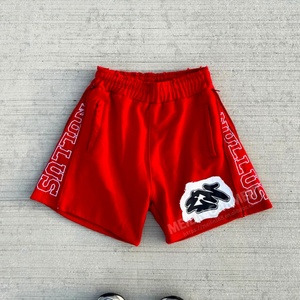 Custom High Quality Shorts Tracksuit Set 100% Cotton Streetwear Distressed Custom Hoodie and Shorts Set Two Piece <b>Jogging</b> <b>Suit</b> - Product Image 3