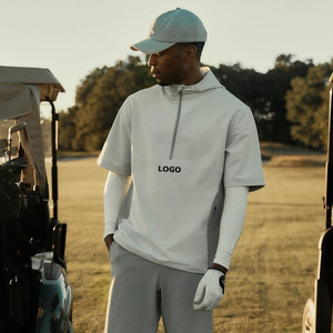 2026 Custom Logo Golf Vest <strong>Men's</strong> Quarter Zip Short Sleeve Windshirt Golf <strong>Pullover</strong> for <strong>Men</strong> - Product Image 1