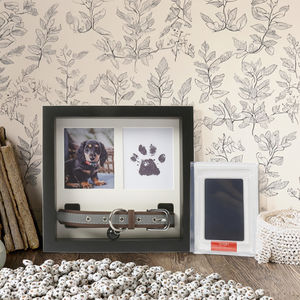 Kit de Huellas de Patas de Cartón Personalizado, Marco de Fotos de Madera Creativo para Decoración del Hogar, Regalos de Condolencia para Mascotas - Product Image 2