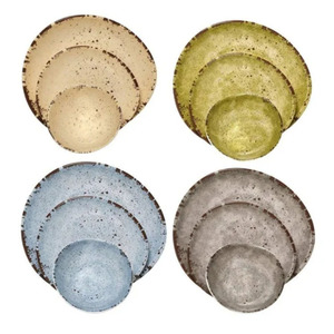 Juego de cena de melamina, conjunto de cena de tamaño con forma personalizada con plato y Bol incluido - Product Image 1