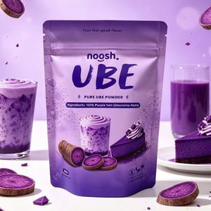 Custom Printed food Grade Pouch Purple Stand Up Zipper Foil <b>Bags</b> For Ube Powder Packaging - Product Image 1