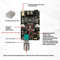 Module d'amplificateur audio mono 100W ZK-1001B avec fonction de couplage TWS TPA3116 Fabriqué en Chine