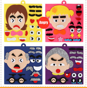 Tablero de Actividades Sensoriales de Fieltro Personalizado para Niños Pequeños, Juguete de Actividades DIY, Expresión Emocional, Juego de Rompecabezas para Niños de 1 a 6 Años, Educación Temprana - Product Image 3