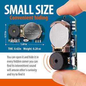 Module de buzzer de farce AnnoyingPCB, pile CR2032 3V avec interrupteur marche/arrêt pour blagues et tours de bureau - Product Image 2