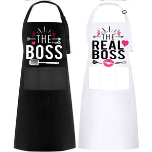 Delantal de Chef Personalizado con Logotipo de Fábrica, Delantal de Cocina 100% Algodón Poliéster para <span class=keywords><strong>Restaurante</strong></span> y Cocina - Product Image 1