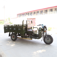Tricycle robuste à usage intensif, moto à trois roues avec cadre en acier haute résistance pour le transport de fruits et légumes