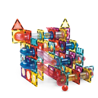 Venta caliente juguetes de laberinto magnético juegos de correr de mármol juguetes de construcción de imán bloques de construcción juego de pista de carreras