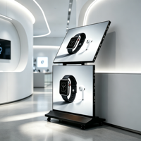 Écran LED portable sur pied, pliable, pour utilisation en intérieur/extérieur, magasins de détail, centres commerciaux, expositions