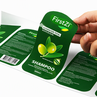 Étiquettes autocollantes personnalisées imperméables en rouleau pour bouteilles de cosmétiques et de shampoing, impression d'étiquettes personnalisées avec logo pour l'emballage des produits