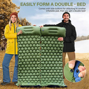 Materassino da campeggio gonfiabile ultraleggero con pompa a pedale integrata, materasso ad aria compatto leggero miglior materassino per dormire - Product Image 3