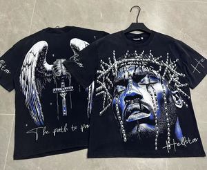 T-shirt tendance double face Thorn Crown Angel Back, 250g - Product Image 3