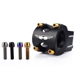 2 Pcs In Lega di Titanio M5 20 millimetri A Esagono Incassato Vite Autofilettante Bulloni Con Rondelle Bicicletta Stem Bolt Viti Per MTB strada/Mountain Bike - Product Image 1