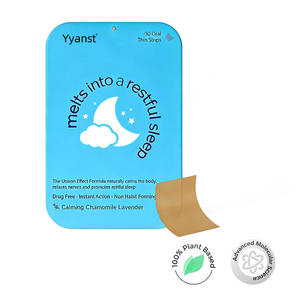 Bandes buvables de mélatonine végétaliennes à faible teneur en sucre pour adultes (OEM/ODM) - Apaise naturellement le corps et favorise un meilleur sommeil - Product Image 2