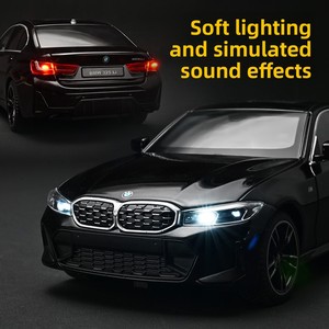 HMB Serie 3 325Li <span class=keywords><strong>Auto</strong></span> Giocattolo in Lega Pressofusa per Bambini con Porte Apribili, Meccanismo Pull-Back, Effetti Luminosi e Sonori, Scala 1:24 - Product Image 5