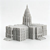 Modelo Arquitectónico, Impresión 3D, OEM, Edificio Emblemático, Recuerdo, Regalo, Exhibición Artística, Servicio de Prototipado Rápido Personalizado, Metales, Plásticos